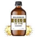 Koloidna zlata raztopina, 50 PPM, 500ml, visoka čistost 99,99%