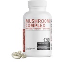 Bronson Triple Gobe Complex - Maitake - Reishi - Shiitake - Močen antioksidant in imunski sistem Booster - Polni spekter gob Complex - 600 mg Kapsule - 120 Število
