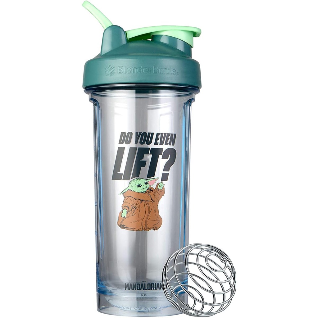 BlenderBottle Star Wars Shaker Steklenička Pro Series Idealna za proteinske pretrese in pred vadbo, 28-Ounce, Ali sploh dvignete?