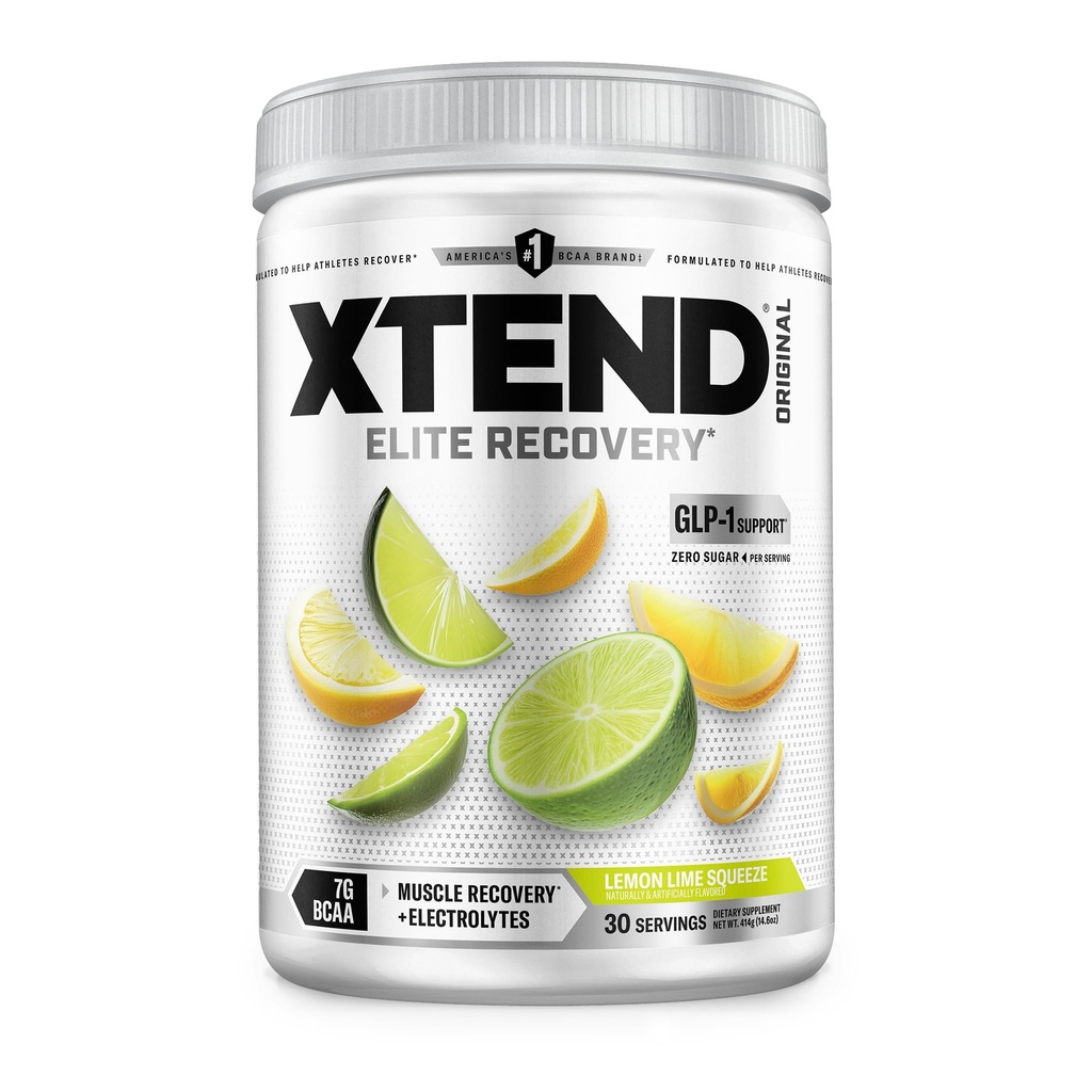 Xtend XTEND Original BCAA Powder 7g BCAA in 2.5g L-glutamin, Sugar Free Post Workout Muscle Recovery Drink z aminokislinami za moške in ženske, 30 Servingov
