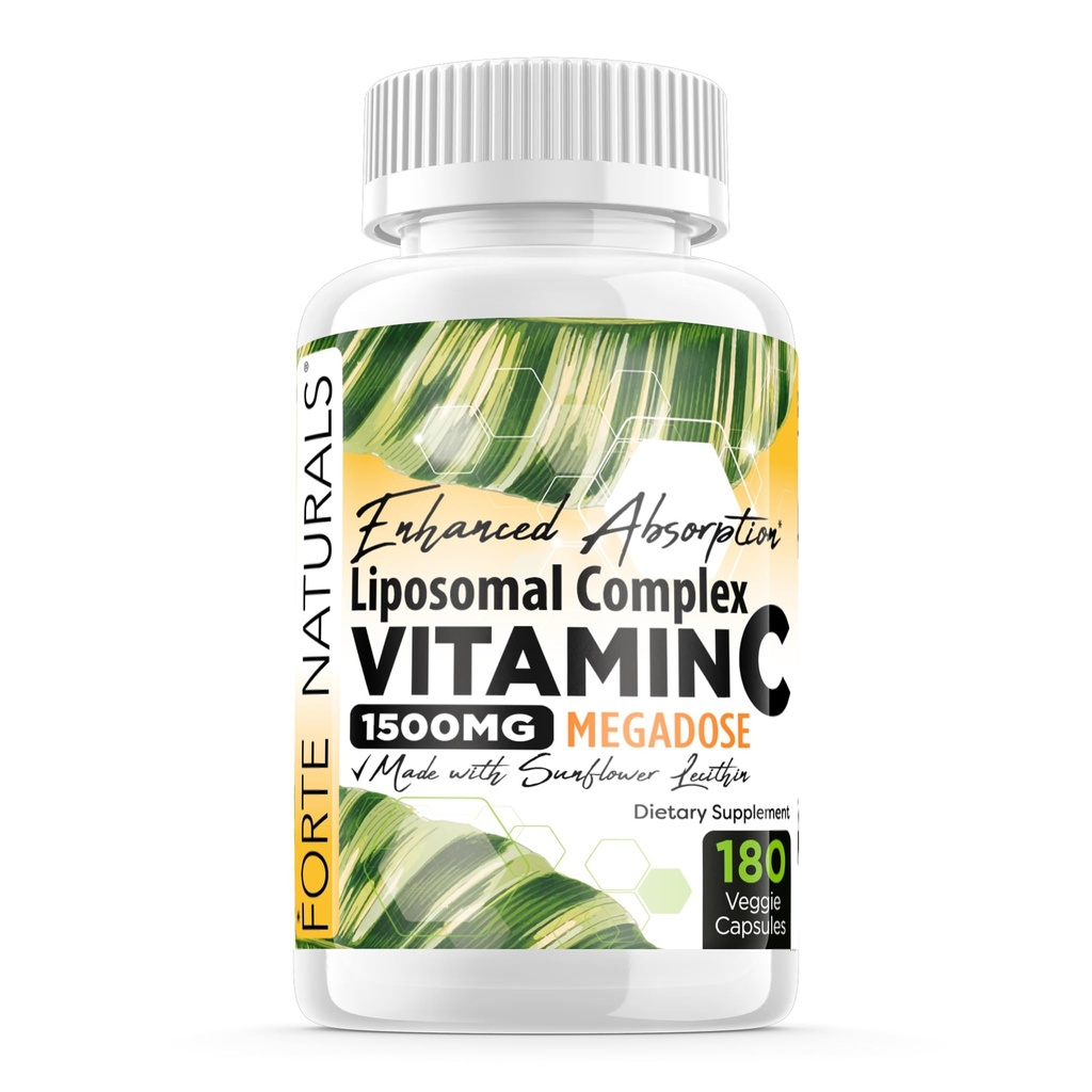 Visoka doza Vitamin C 1500mg Liposomni C Kompleksni dodatek s sončnično lecitin kapsule Dodatki Zamašeno mleko Sončnični lecitin 180 Kapsule Praznovanje Vitamini