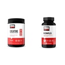 Force Factor Creatine Powder 60 Serving in vitamin B kompleks 60 Kapsule paket za pridobivanje mišic, moč, energijo in hitrejše okrevanje