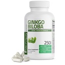 Bronson Ginkgo Biloba Dodatna moč podpira delovanje možganov in podporo pomnilniku, 250 vegetarijanske kapsule