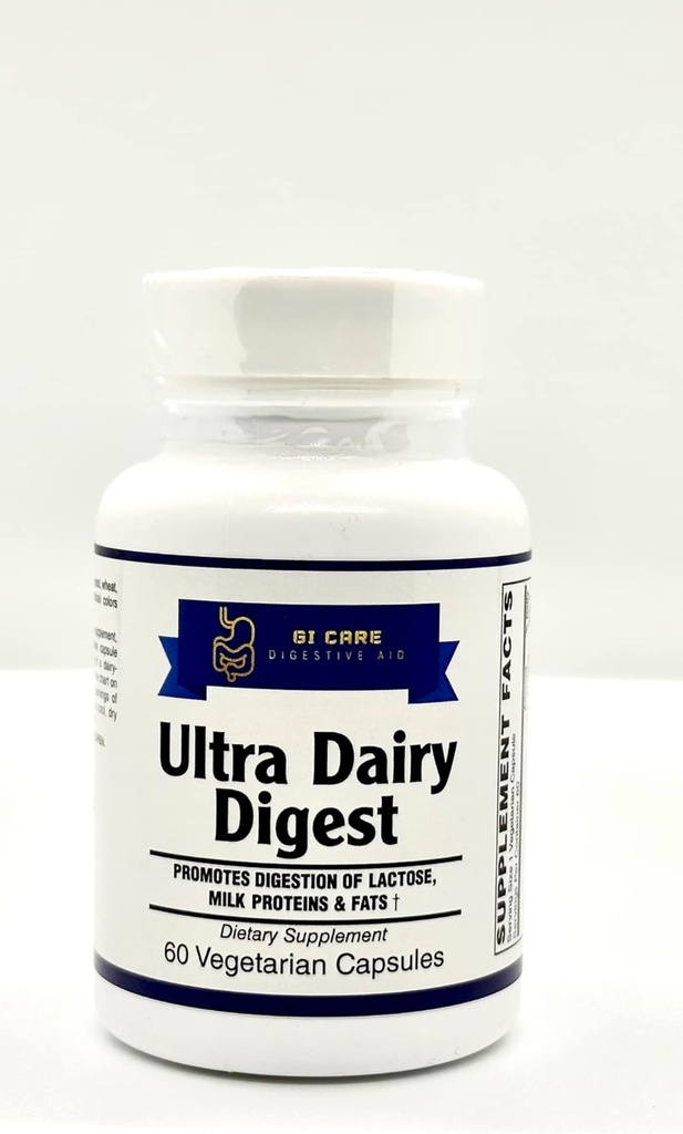 Ultra Dairy Digest- pomaga pri prebavi proizvodov, ki vsebujejo laktozo, Mlečni PROTEINS in Mlečni FATS † (za mleko/mlečno nestrpnost) 3-v-1 Formula