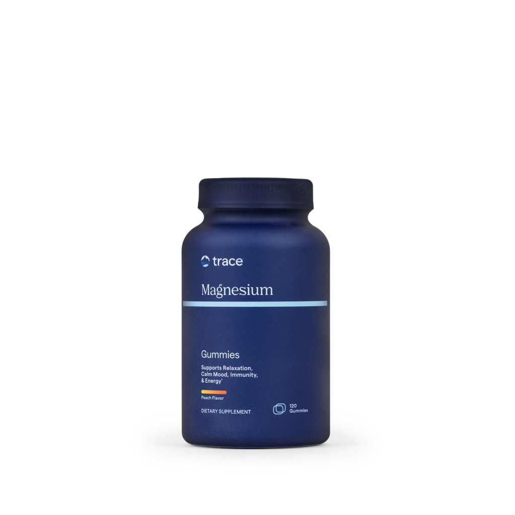 Trace Minerals Magnezij 84mg - Žvečljivi magnezijev dodatek za zdravje kosti in srca - Imunski sistem podpora - Aids Sprostitev in zdravo spanje - Tangerine, 120 Gumies (120 Serving)