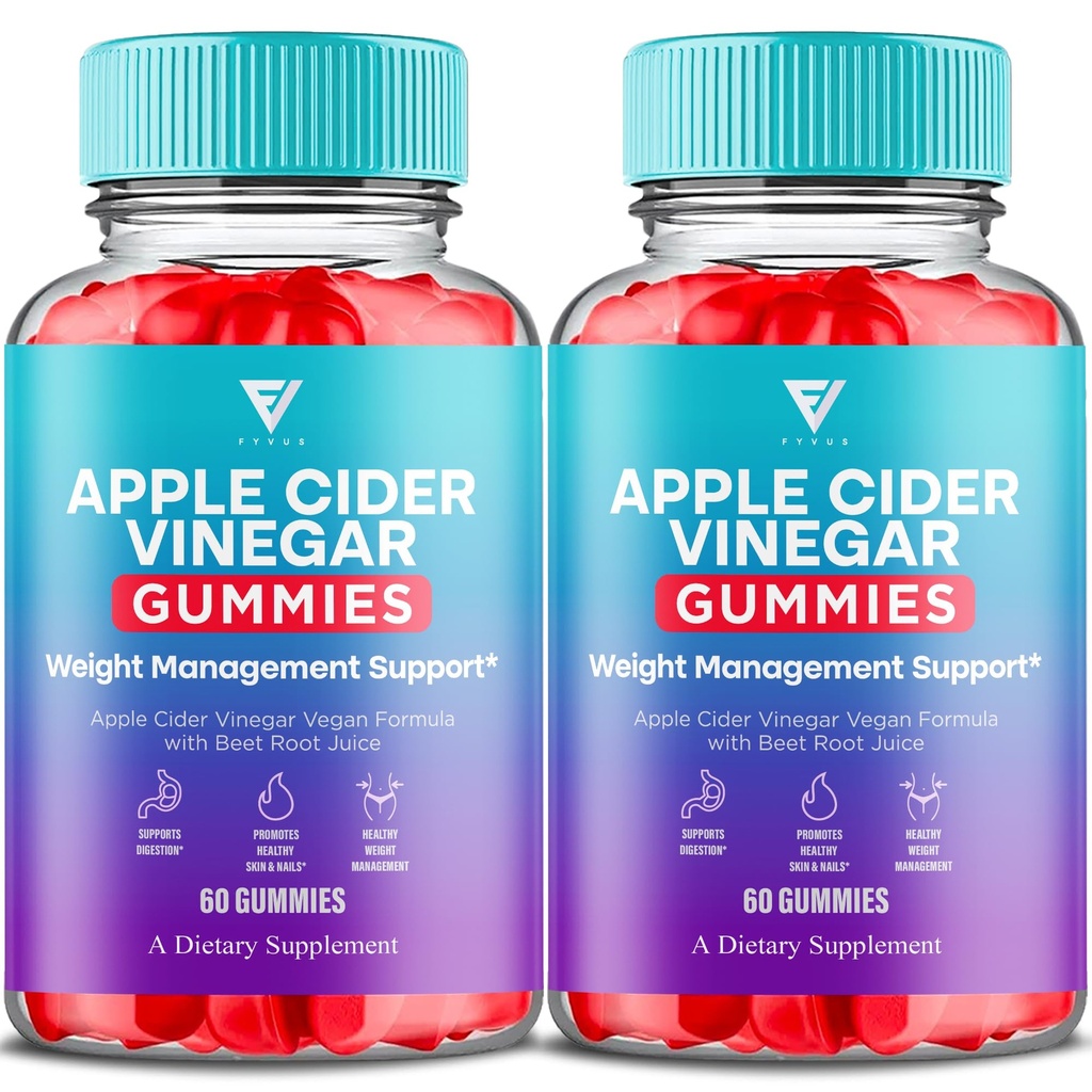 Predlagana vrednost: (2 paket) Keto ACV Gummies Napredno Apple Cider Vinegar 1000MG Vitamin dodatek Formula za ženske Moški s folno kislino pesa koren (120 Gummies)