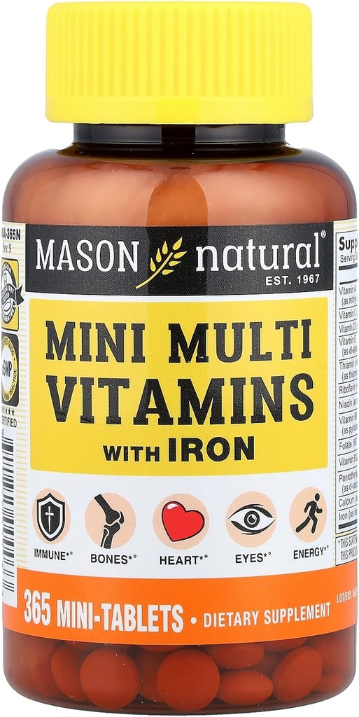 Mason Vitamini Mason dnevno več vitaminov z železnimi tabletami