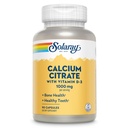 Solaray kalcijev citrat z vitaminom D3 1000mg - Podpora za kosti in zdrave zobe - Nežna digestija Formula - Laboratorij preverjeno, 60-dnevno jamstvo - 15 Serving, 90 kapsul