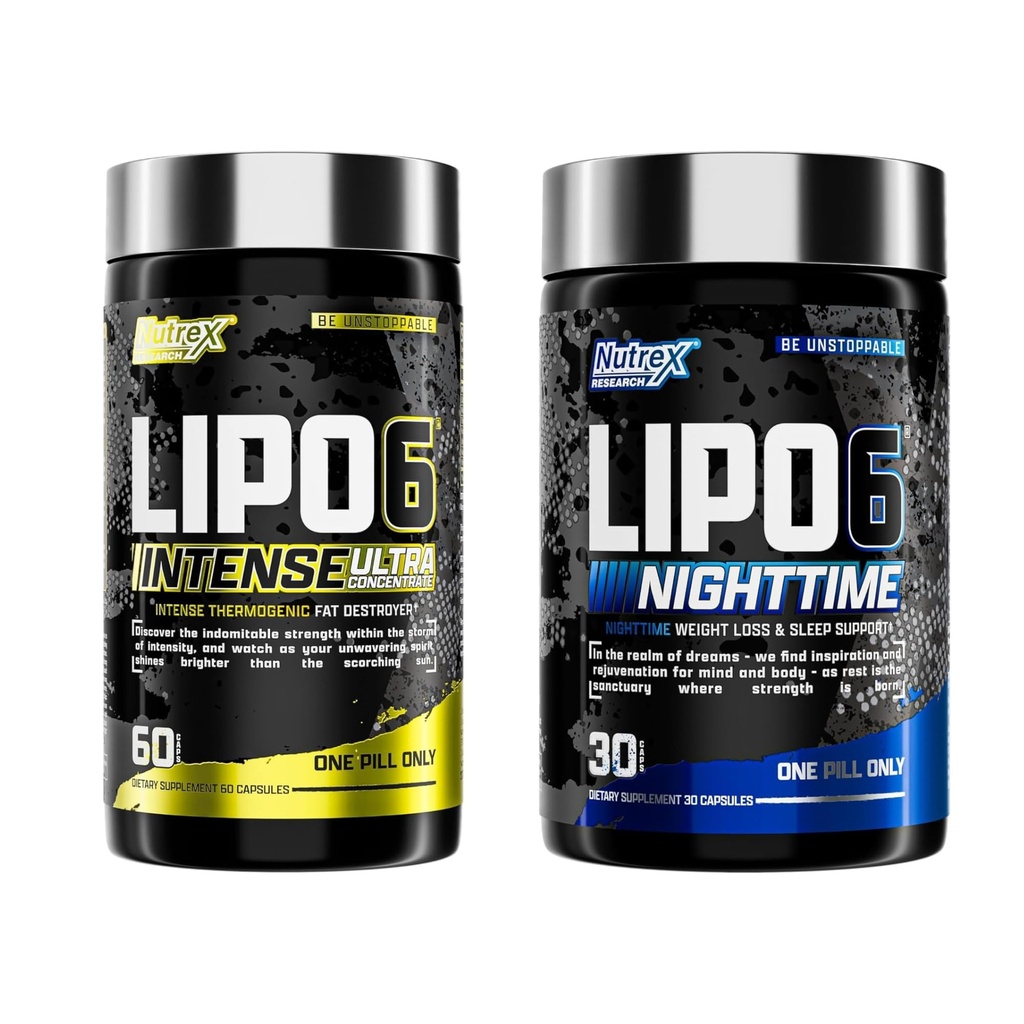 Nutrex raziskave Lipo 6 Intenzivno in noč AM/PM paket
