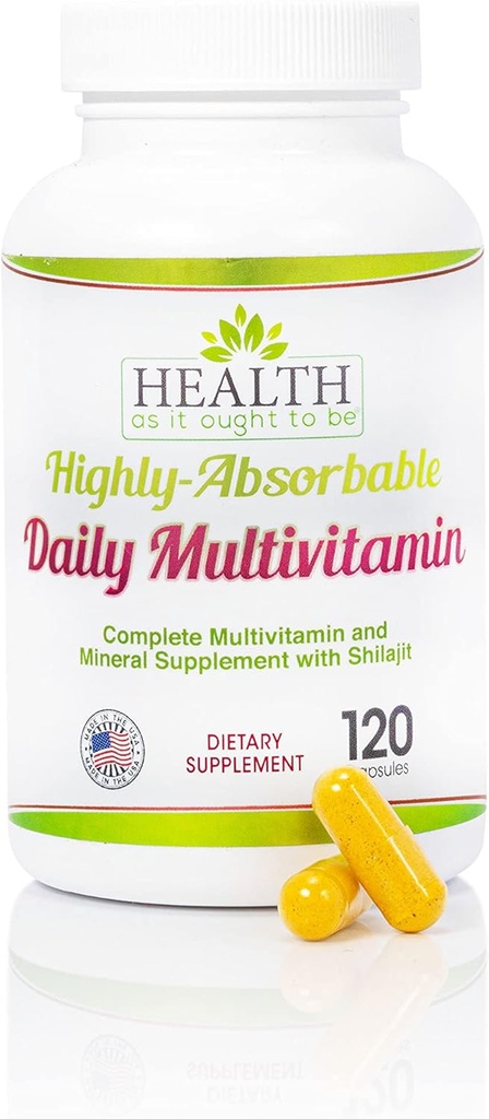 Zdravje, saj je treba biti zelo visoko, Absorbljivi dnevni multivitamin s Shilajit, metilB12, metilfolat, in vitamin K2 MK7 dodatek 