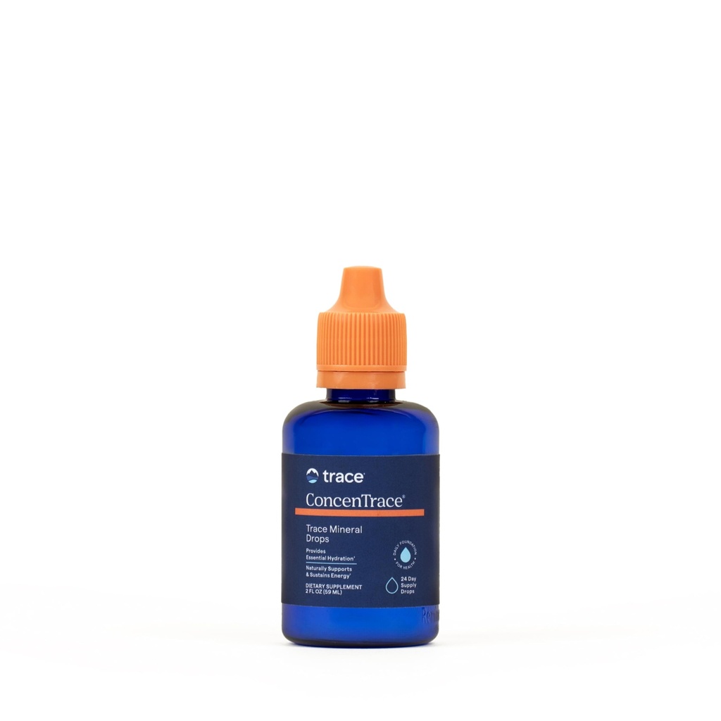 Trace Minerals ConcenTrace Trace Mineral Drops - Tekoči dodatek za podporo kosti in sklepov - Aids Hidracija in elektrolitska restavracija - nearomatizirana, 2 fl oz (24 strežb)