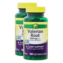 KP+ Valerian Root 500 mg Capsules | Natural Sleep Support & Relaxation Aid | 100 Vegetarian Capsules | Non-GMO Herbal Supplement | Pack of 2