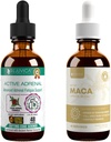 Rejuvica Zdravje Aktivni adrenal + Aktivni Maca - Podpora Energija + Stres - Tekoča dostava za boljšo absorpcijo - Rhodiola, Maca, Sveti Basil, Ashwagandha & More!