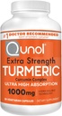 Qunol Kurkumin Kapsule, 1000 mg Dodatna moč, Patented Hydro-Soluble tehnologija, Alternativna za kurkumin s črno papriko, 30 Veggie kapsule