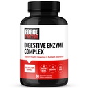 FORCE FACTOR Prebavne encime Kompleks za podporo prebavnega zdravja, Gut Health, in zagotoviti Bloating Relief za ženske in moške, polno Spectrum 10 Prebavne encime, Non-GMO, 90 kapsul