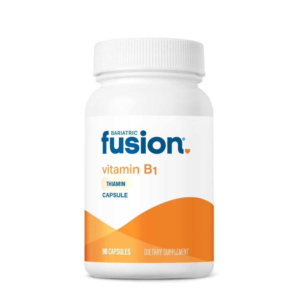 Bariatrični fuzijski vitamin B1(Thiamine) za bolnike z bariatrično kirurgijo, vključno z Gastric Bypass in rokavom Gastrectomy, Enostavna za pogoltnitev kapsule, 90