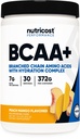 Nutricost BCAA + Hydration Powder (Peach Mango) 30 Servisi - razvejane verige aminokislin s hidracijskim kompleksom - Gluten-free, Non-GMO