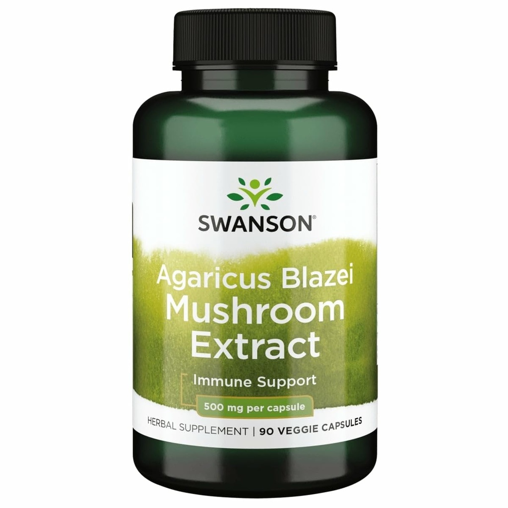 Swanson Agaricus Blazei gobe ekstrakt 500 Mg 90 kape
