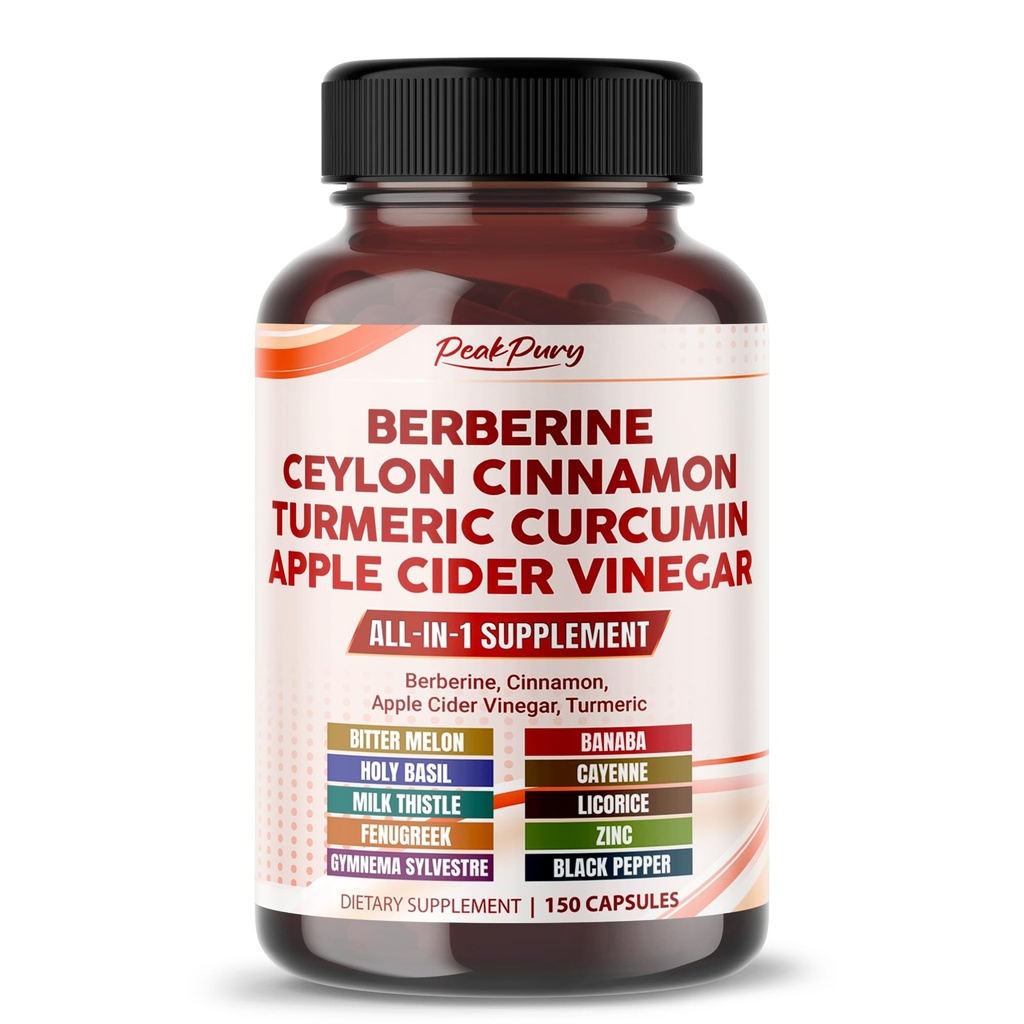 Berberine Cinamon Apple Cider kitara - Skupna Wellness podpora- Made in USA