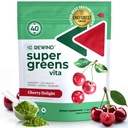 Najboljši okus Super Zeleni Powder s 40+ Superživila – okusno dnevno zelena Powder z vitaminom B12, cink, vitamin C, magnezij in kalcij – zelena sok Superfood Mix - Cherry Flavor
