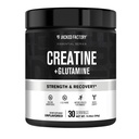 Jacked Factory Kreatin + Glutamin - Kreatin dodatek z L-glutamin za obnovo mišic, rast mišic, povečana moč, Izboljšana proizvodnja energije in Gut Health - 30 Servings, Nearomade