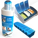 Tablete Pod 7 dan Secure, Zaklepanje tablete Organizator, Child-odporna medicina Lock Box, ekstra velik tedenski tablet Planner, starejši prijateljski