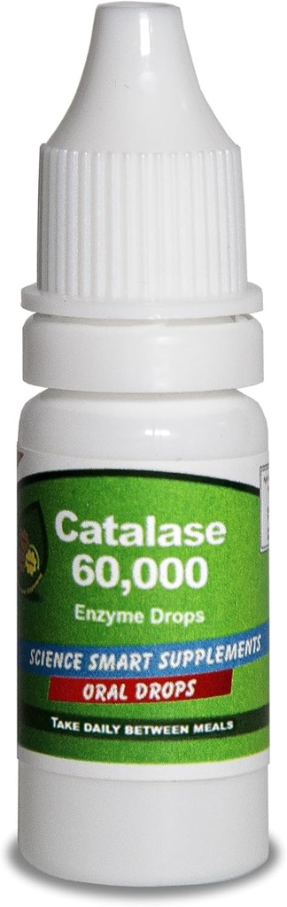 Katalaza 60.000 - Znanost Smart - Edinstveno - Najvišja moč popolna absorpcijska encim dodatek. 31 odmerkov za 1 mesec uporabe. (10ml).