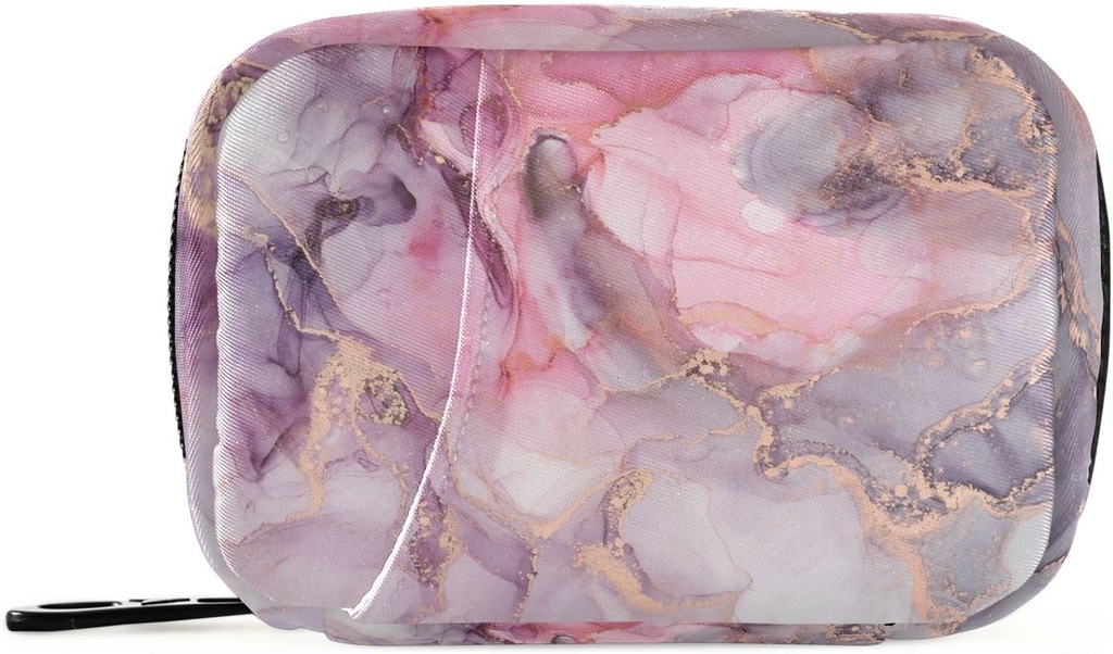 Pink Marble Texture tablete Box 7 dan tablete primer tablete potovalne tablete organizator vrečko z zadrgo prenosni tedenski vitamin medicine dodatek imetnik vrečka