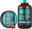 WILD FUEL HMB z vitaminom D3 in Keto MCT olje Gumies energije žvečijo moč in regeneracijo paket