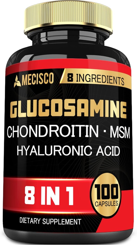 7000 mg glukozamin hondroitin MSM z imunskim dopolnilom - podporna kost, skupno zdravje, imunski sistem in splošno zdravje - 100 kapsul
