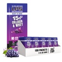 Nutritivni modeli LPS Liquid Collagen & Whey Protein Supplement - Ne-GMO Drink, Sugar-free - spodbuja zdravo kožo in lase za moške in ženske, grozdje, single serve (100 paketov)
