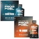 Žabji gorivni pogon Redni proteini & Ultra Pred treningom Shot Bundle, 1500mg Beta Alanine, 15g Beljakovine Nano-Hidrolyzed Grass Fed Collagen, Pred & Post Workout, 1.2 oz Packets, 48 Pack
