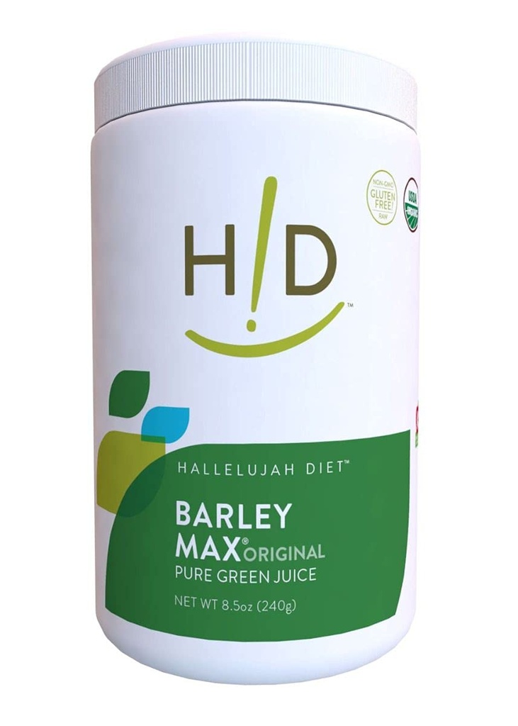 Aleluja Diet Organic BarleyMax - Grass Juice in Alfalfa Juice Powder, Veganska formula, Rastlinsko-osnovna prehranska dopolnila, Zdravstveni živilski izdelki, Original, 8.5 Ounce Steklenica (60 dnevna dobava)