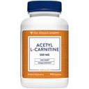 Vitamin Shoppe Acetil-L-Carnitine 500mg – Podpira zdravo delovanje možganov in spomina, spodbuja proizvodnjo energije – CarnipureTM ponuja najčistejšo obliko L-karnitina (240 kapsul)