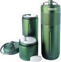 Dve plasti velike tablete Organizator, Aluminum Container, vodoodporne, lahko shranjuje tablete vse velikosti, vitamini, Cod Jetra olje, dodatki in zdravila, Rv Izdelki, Velikost:1,6 x 1,6 x 4.4 v (zelena)