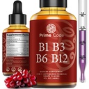 Tekoči vitamin B1 Kapljice z vitaminom B3 B6 & B12 