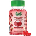 Jabolčni vinski kis Bean Gummies z mati in ingver, vegetarijanski prehranski dodatki za moške in ženske, Prebavna zdravstvena podpora, 120 Apple Blast Jelly fižol, Košir