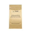 Čiste izvirne sestavine Unflavored Instantized BCAA (1lb) prašek, razvejana veriga esencialne aminokisline, dodatek