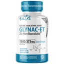 Nutri NAC etil Ester + Glycine - dodatna jakost 375mg - NACET withe Selen - 80% Biološka uporabnost - N-acetilcistein - dopolnilo proti staranju, Boost Glutatione - 60 kapsul - 3. stranka Tested