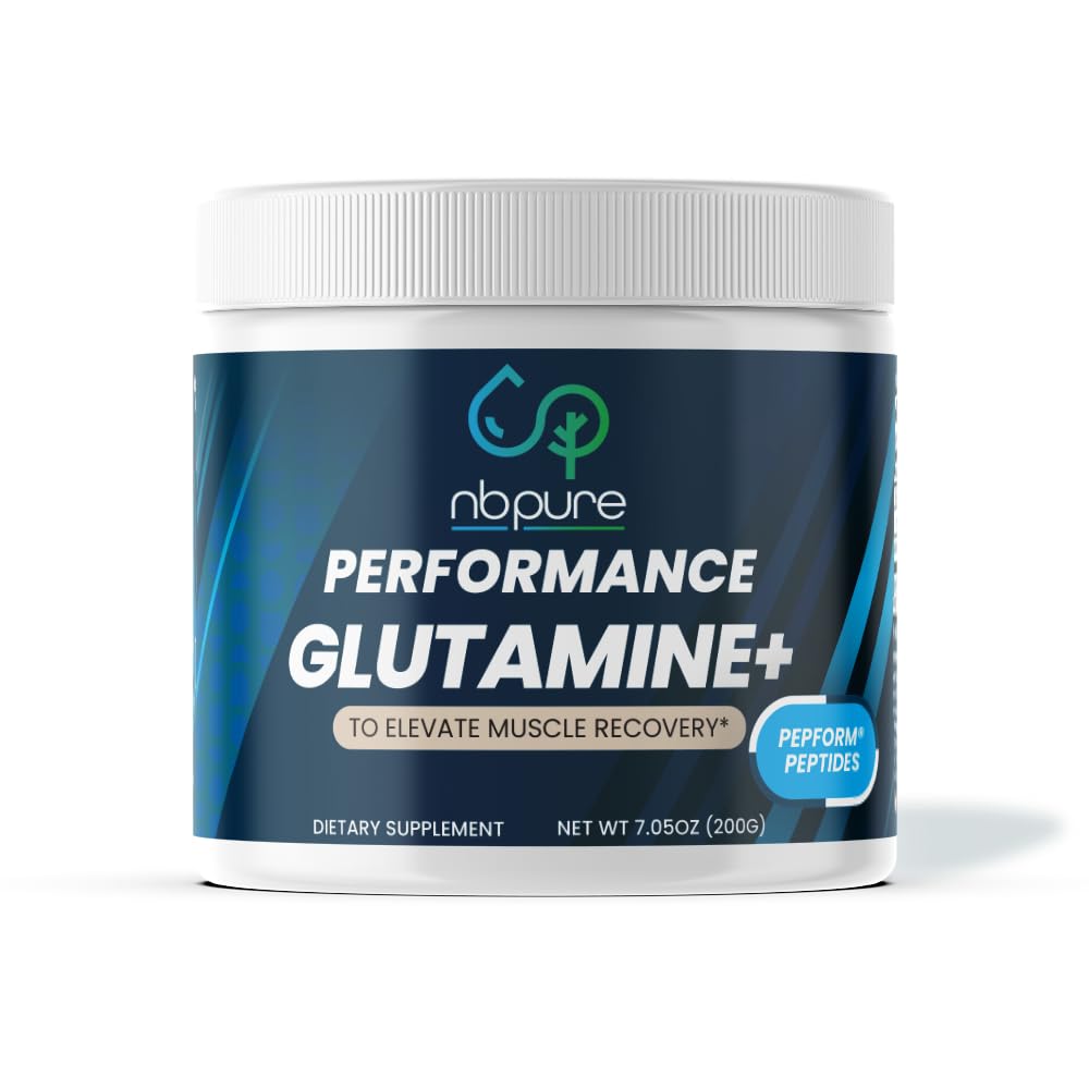 Nbpure Performance Glutamin+: PepFormTM Glutamine Peptides – Ne-GMO za okrevanje mišic in Gut zdravje – Leaky Gut, Imunska podpora