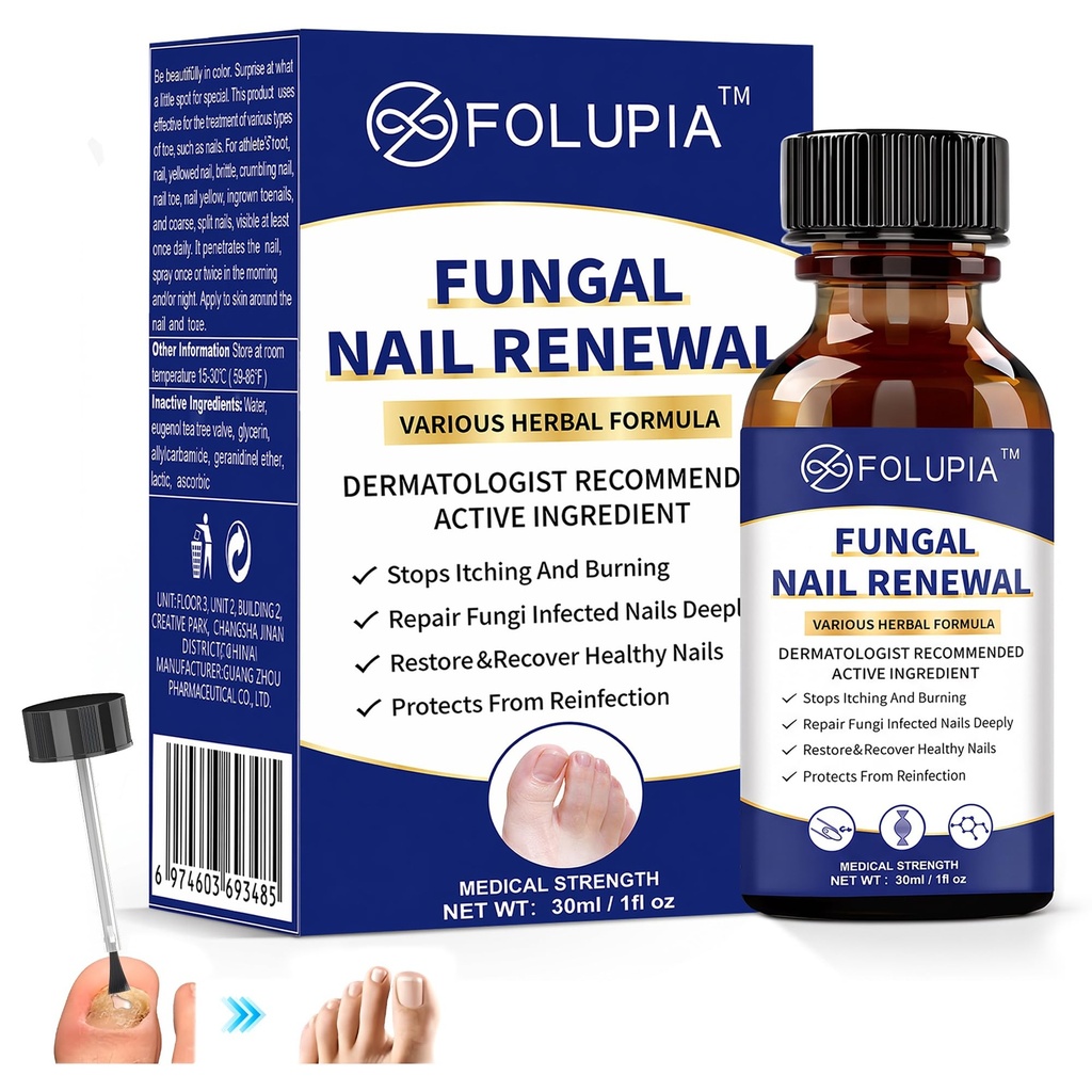 Fingernails Toenail Fungus Treatment extra strength at Home,1 Fl Oz | Deep Restorative Nail Repair for Damaged Nails,Improve Yellowing, Thickening, and Cracking of the nail & Toenail at Home