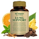 DR VITAMIN REŠITVE Lung Detox dodatek za moške in ženske - 10-v-1 Mešanica w/vitamin C & Butterbur Root - Podpira pljučno zdravje in dihalne funkcije - izboljša dihanje, pretok kisika - 30 Veganske kapice
