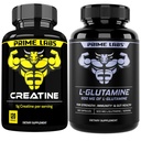 Prime Labs Kreatin monohidrat (120 ct) + L glutamin (180 ct)