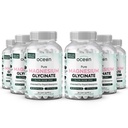Organics Ocean Pure Magnezij Glicinat z cinkom - Največja moč kelirani magnezij dodatek za ženske in moške za mišične kratice in podporo za spanje - 6 steklenice