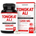 Tongkat Ali za moške (Longjack) Eurycoma Longifolia Extract 1200mg na strežbo, 120 Kapsule - Longjack Tongkat Ali za zdravje moških in podporo vitalnosti - tretja stranka Tested, ZDA Made & Non-GMO