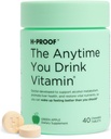 H-PROOF Kadarkoli pijete vitamine, jetra zdravje in imuniteto podpora z elektroliti, Mlečni osat, in vitamini B & C - 40 Žvečljive tablete (20 Serving), Vegan, Zelena Apple