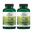 Swanson Milk Thistle (standardizirana) - Zeliščna jetrna podpora dodatek w/ 80% Silymarin - naravna formula, ki pomaga ohraniti splošno zdravje in dobro počutje - (120 kapsul) (2 paket)