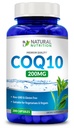 Generični naravni vitamin Coq10 200 mg, 200 kapsul, hitra absorpcija - brez glutena in brez glutena