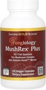 California Gold Nutrition Fungiology, MushRex Plus, Full-Spectrum deset gob kompleks z Agaricus, Chaga, Cordyceps, in Lion's Mane, 120 Plantcaps
