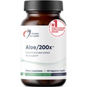Designs for Health Aloe/200x - 200mg Aloe Vera Extract - Visoko koncentriran Aloe Leaf dodatek za GI podporo - ne-GMO, vegetarijanske tablete (60 kapsul)
